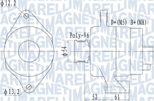 MAGNETI MARELLI Generátor MQA2049_MM