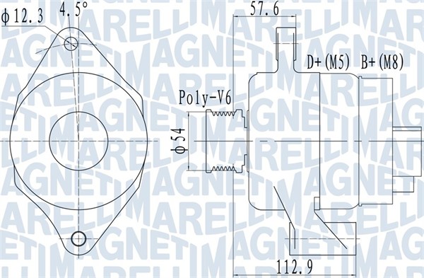 MAGNETI MARELLI Generátor MQA2050_MM