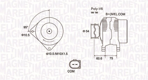 MAGNETI MARELLI Generátor MQA2051_MM