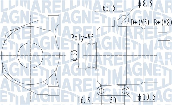 MAGNETI MARELLI Generátor MQA2070_MM