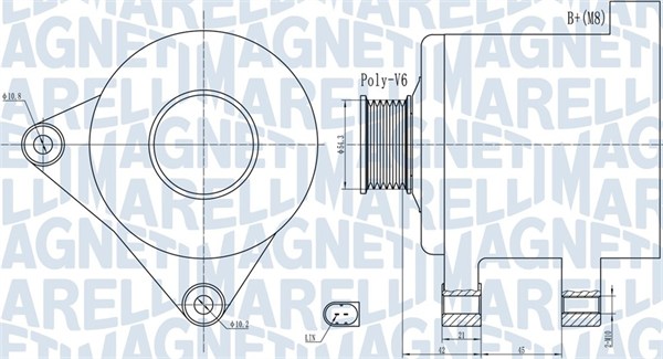 MAGNETI MARELLI Generátor MQA2091_MM