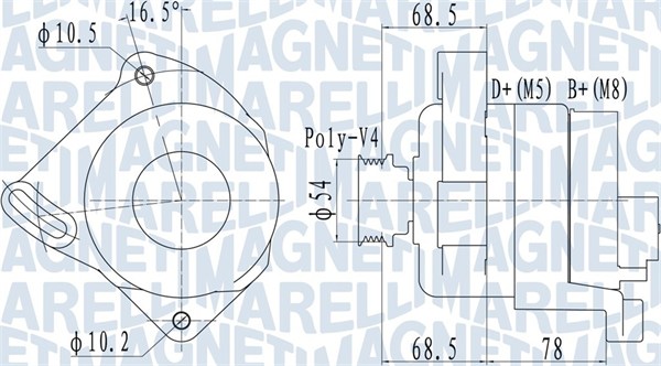 MAGNETI MARELLI Generátor MQA2094_MM