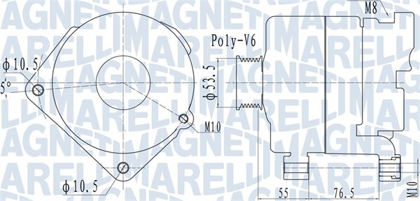 MAGNETI MARELLI Generátor MQA2095_MM