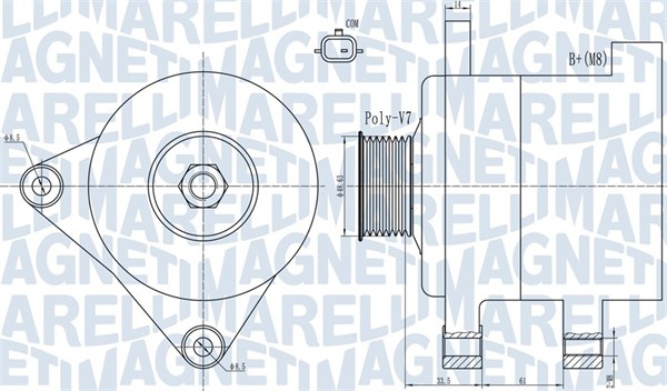 MAGNETI MARELLI Generátor MQA2101_MM