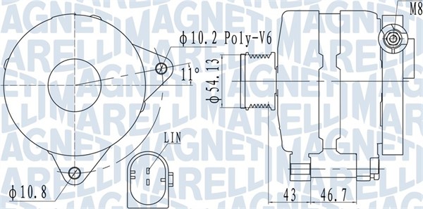 MAGNETI MARELLI Generátor MQA2113_MM