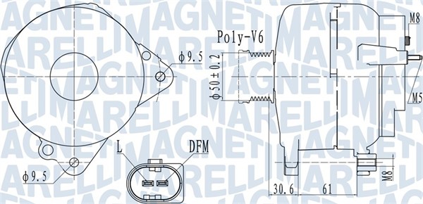 MAGNETI MARELLI Generátor MQA2118_MM