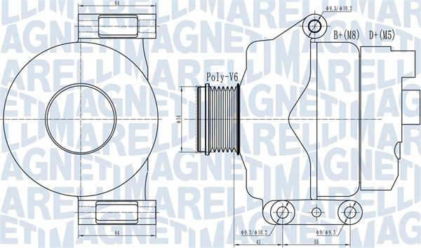 MAGNETI MARELLI Generátor MQA2132_MM