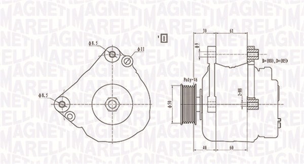 MAGNETI MARELLI Generátor MQA829_MM