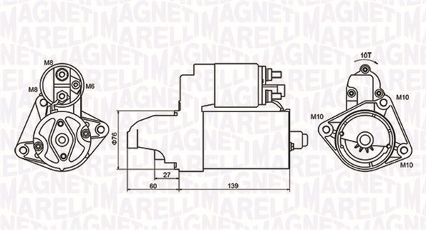 MAGNETI MARELLI Önindító MQS1050_MM