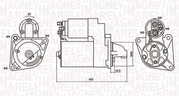 MAGNETI MARELLI Önindító MQS1053_MM