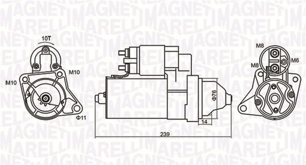 MAGNETI MARELLI Önindító MQS1107_MM