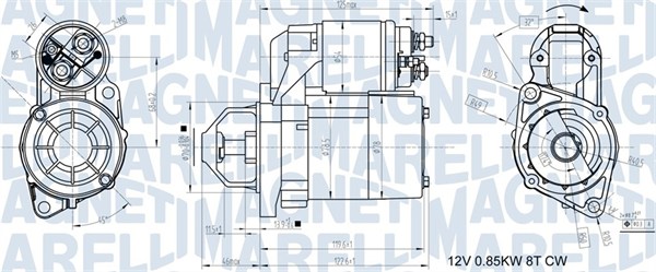 MAGNETI MARELLI Önindító MQS1117_MM