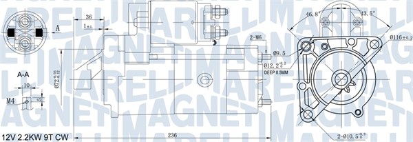 MAGNETI MARELLI Önindító MQS1160_MM