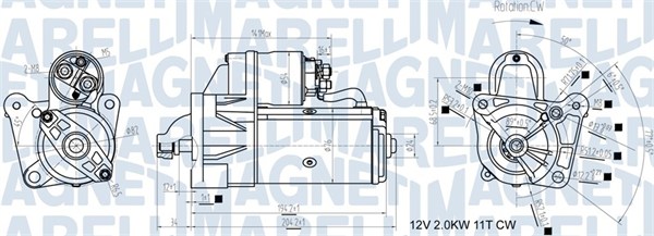 MAGNETI MARELLI Önindító MQS1193_MM