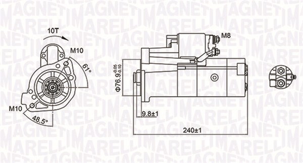 MAGNETI MARELLI Önindító MQS1221_MM