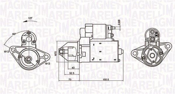 MAGNETI MARELLI Önindító MQS1253_MM