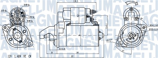 MAGNETI MARELLI Önindító MQS1256_MM