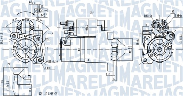 MAGNETI MARELLI Önindító MQS1273_MM