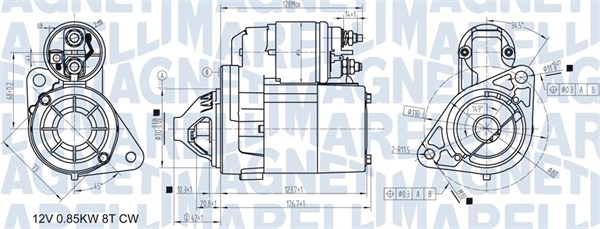 MAGNETI MARELLI Önindító MQS1307_MM