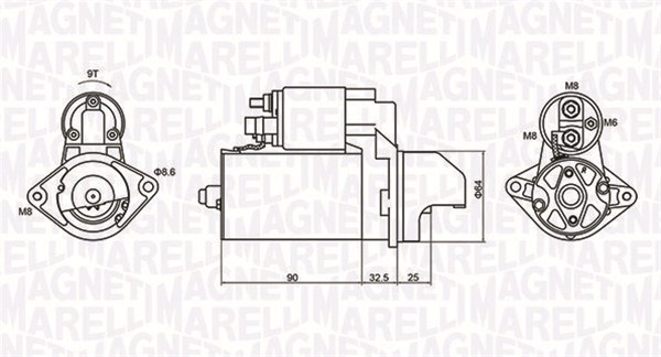 MAGNETI MARELLI Önindító MQS1334_MM