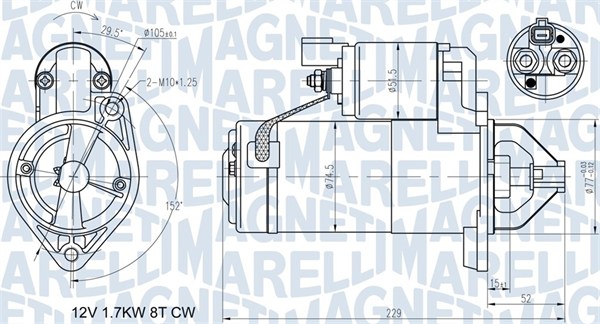 MAGNETI MARELLI Önindító MQS1365_MM