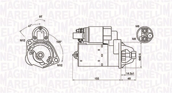 MAGNETI MARELLI Önindító MQS1394_MM