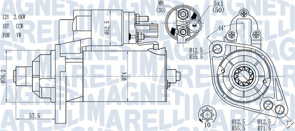 MAGNETI MARELLI Önindító MQS1397_MM