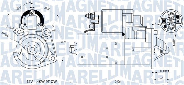 MAGNETI MARELLI Önindító MQS1398_MM