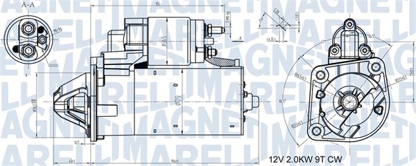 MAGNETI MARELLI Önindító MQS1408_MM