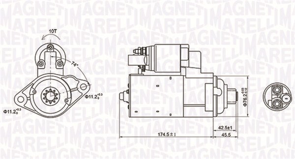 MAGNETI MARELLI Önindító MQS1409_MM