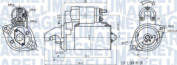 MAGNETI MARELLI Önindító MQS1413_MM