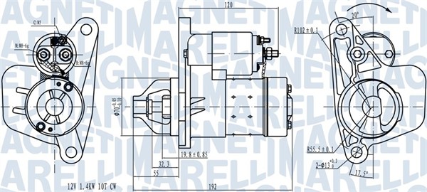 MAGNETI MARELLI Önindító MQS1418_MM