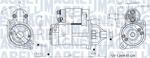 MAGNETI MARELLI Önindító MQS1433_MM