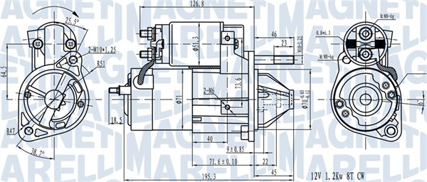 MAGNETI MARELLI MQS1492_MM Önindító