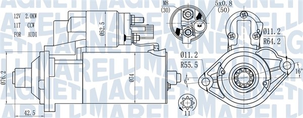 MAGNETI MARELLI Önindító MQS1512_MM