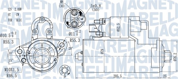 MAGNETI MARELLI Önindító MQS1521_MM