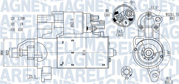 MAGNETI MARELLI Önindító MQS15635_MM