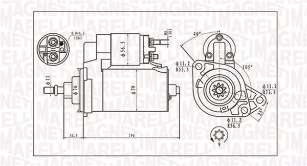 MAGNETI MARELLI Önindító MQS295_MM