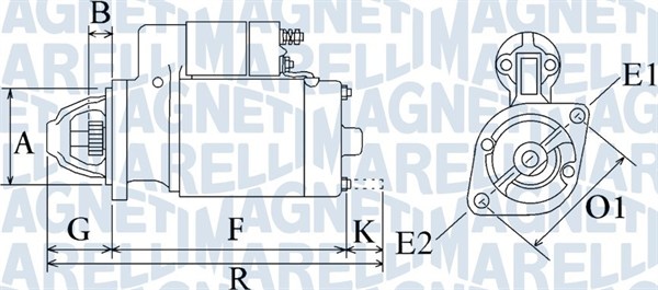 MAGNETI MARELLI Önindító MQS349_MM