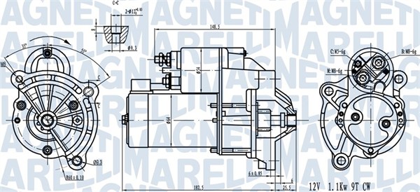 MAGNETI MARELLI Önindító MQS581_MM