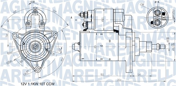 MAGNETI MARELLI Önindító MQS597_MM