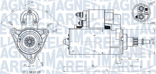 MAGNETI MARELLI Önindító MQS598_MM