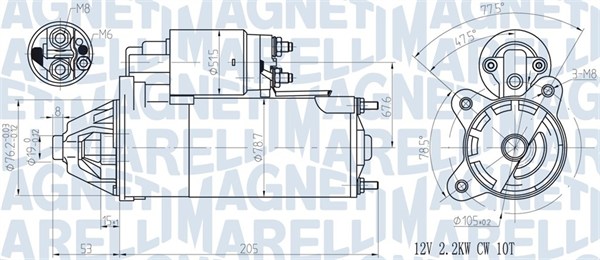 MAGNETI MARELLI Önindító MQS613_MM