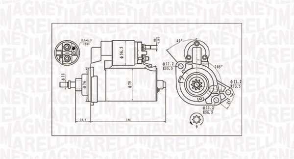 MAGNETI MARELLI Önindító MQS713_MM