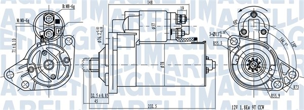 MAGNETI MARELLI Önindító MQS789_MM