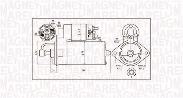 MAGNETI MARELLI Önindító MQS984_MM