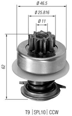 MAGNETI MARELLI Önindító fogaskerék AMB0013_MM