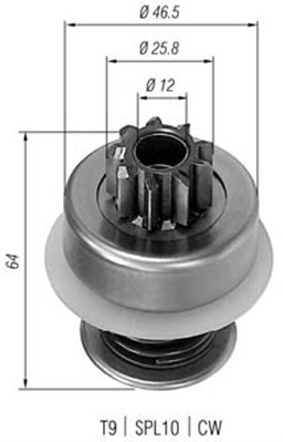 MAGNETI MARELLI Önindító fogaskerék AMB0015_MM