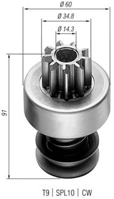 MAGNETI MARELLI Önindító fogaskerék AMB0022_MM