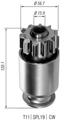 MAGNETI MARELLI Önindító fogaskerék AMB0024_MM